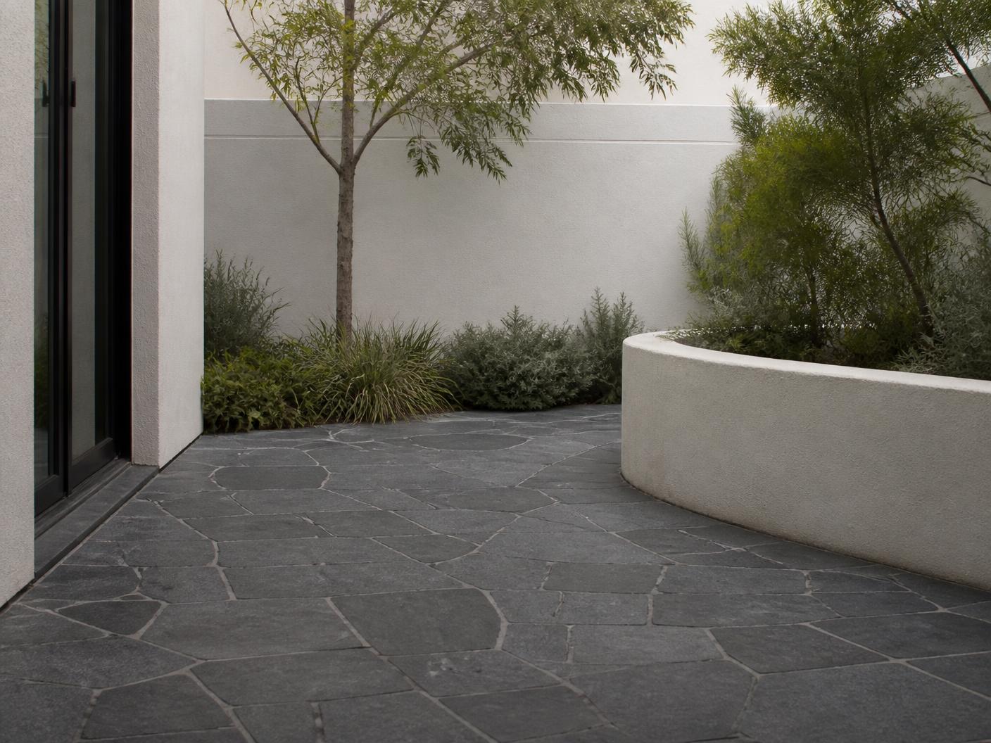 Basalt Stone tiles installed