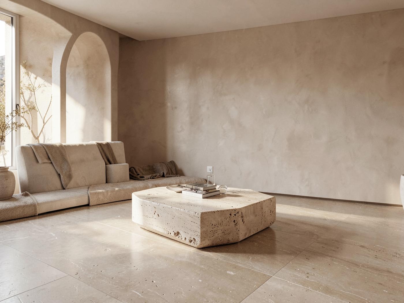 Dune Beige tiles installed