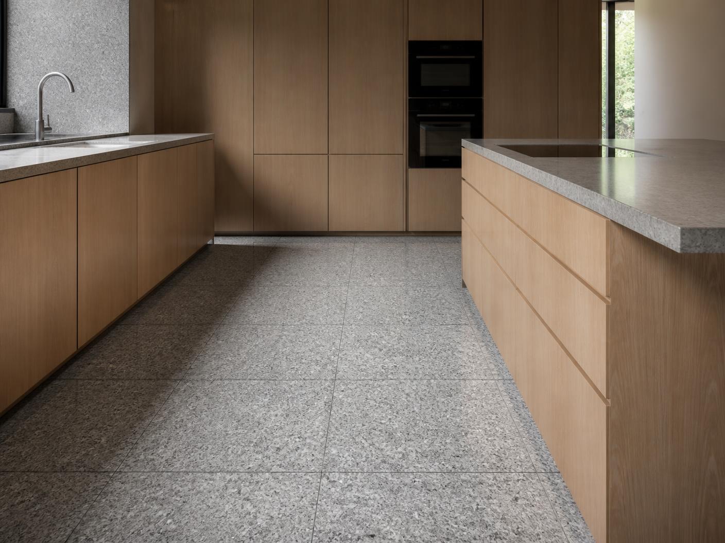 Granite Speckle tiles installed