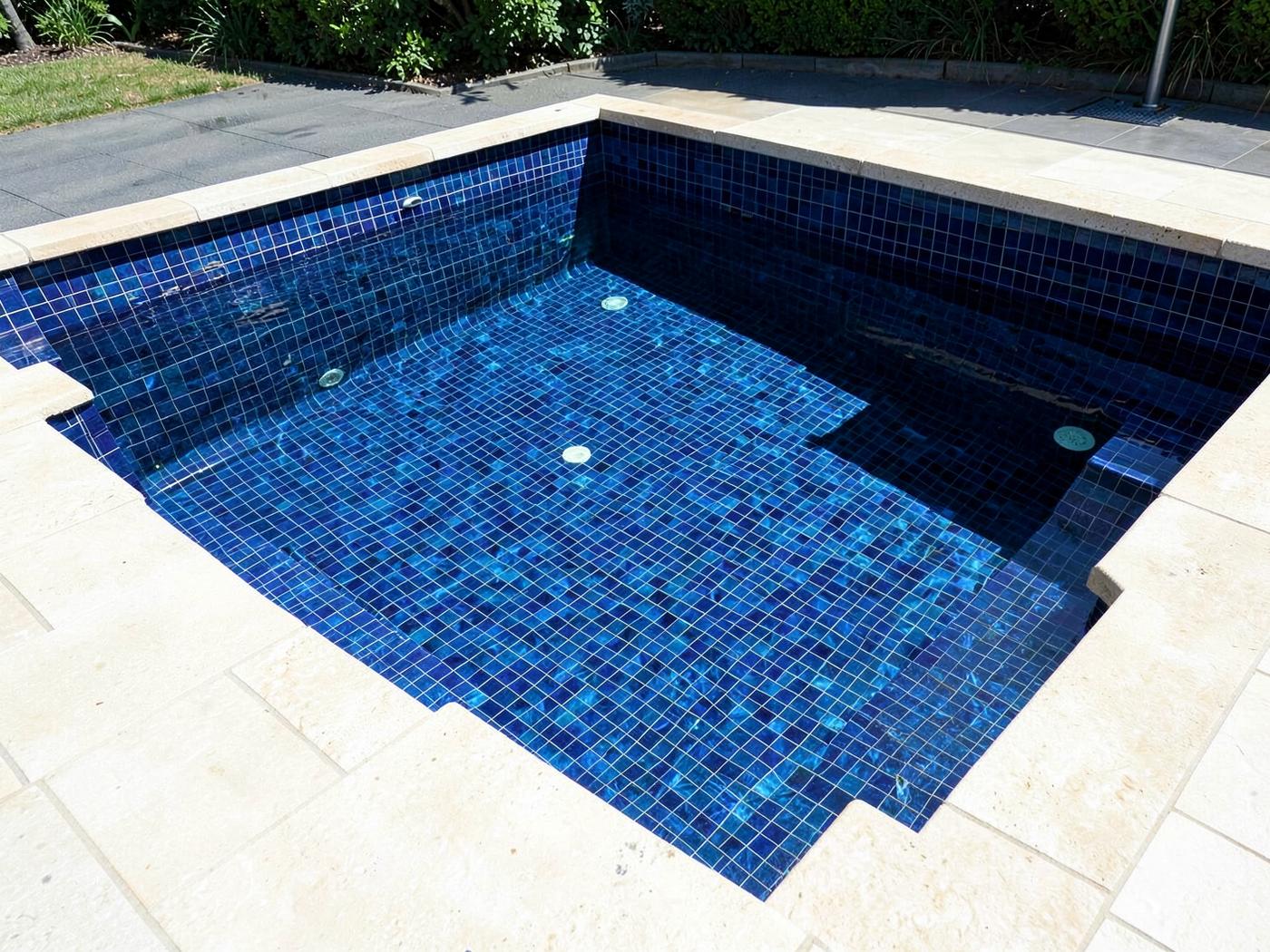 Harbour Blue tiles installed