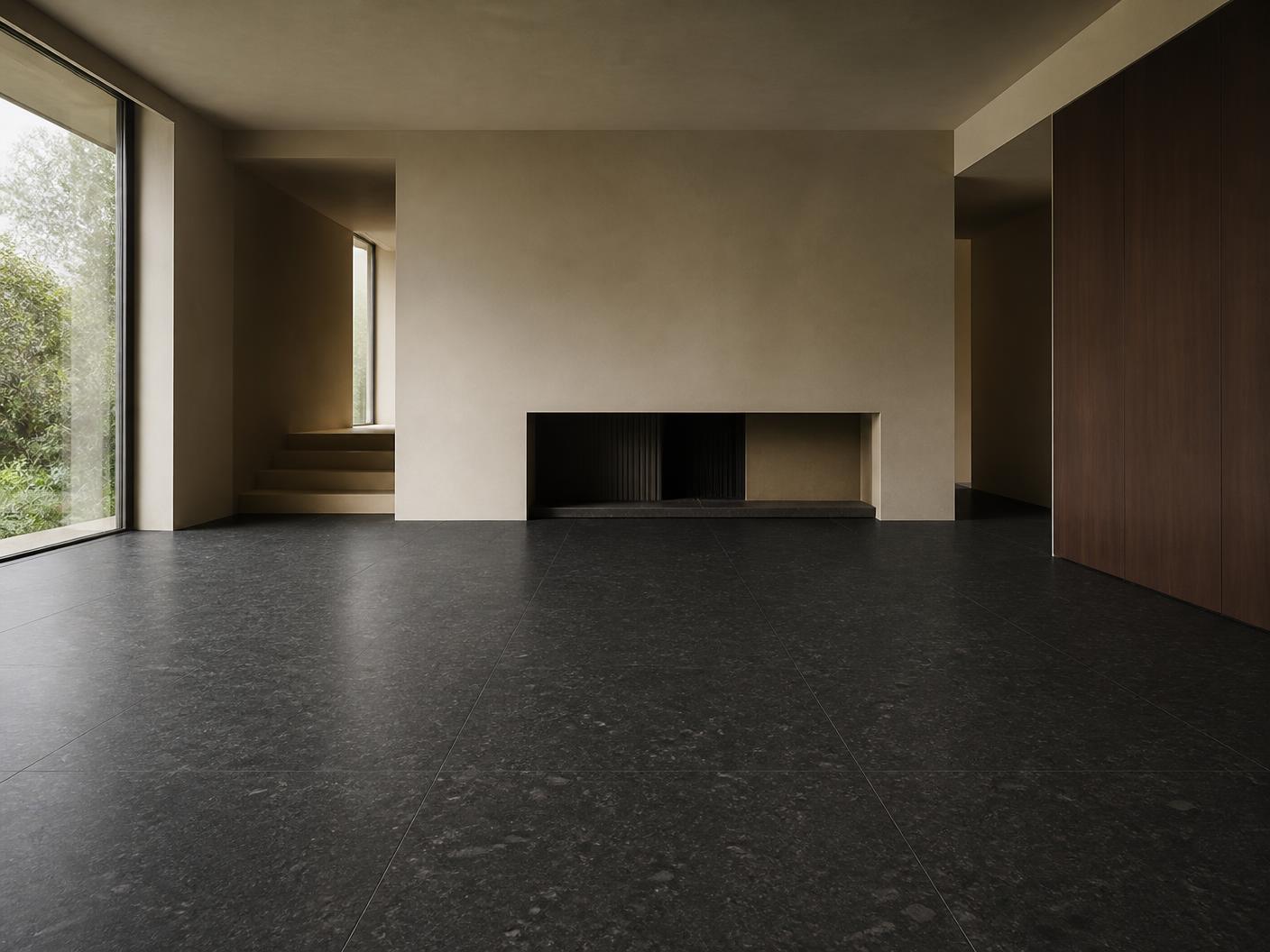 Midnight Terrazzo tiles installed