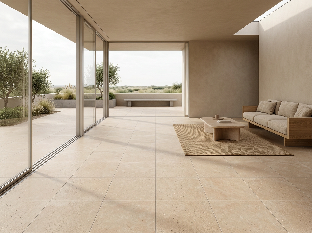 Sandstone Natural tiles installed