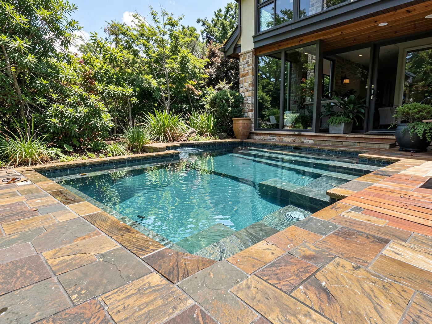 Slate Umber tiles installed